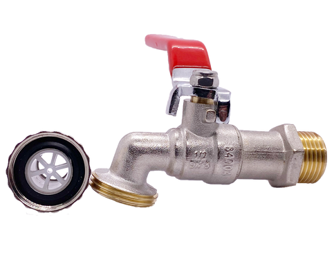 Kugelauslaufhahn mit Griff