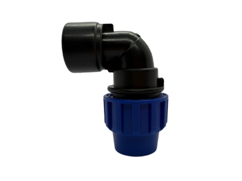 PP Bogen 90° mit Innengewinde