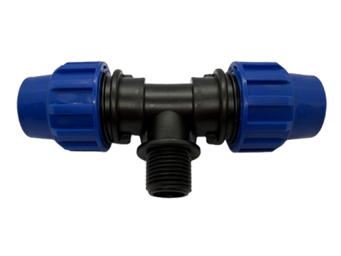 PP T-stück mit Außengewinde