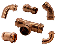 Kupfer Pressfittinge V Kontur