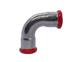 C-Stahl Pressfitting, 90° Bogen I / I , Kontur M