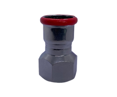 C-Stahl Pressfitting,  Kontur M mit Innengewinde