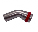 C-Stahl Pressfitting, 45° Bogen I / A , Kontur V