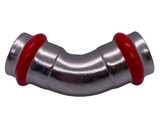 C-Stahl Pressfitting, 45° Bogen I / I, Kontur V