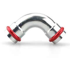 C-Stahl Pressfitting, 90° Bogen I / I , Kontur V