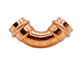 Kupfer Pressfitting Bogen 90° I/I, DVGW, Kontur V