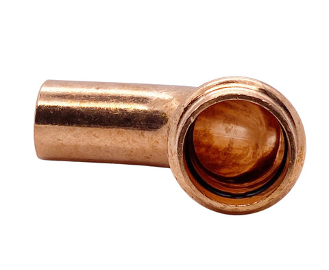 Kupfer Pressfitting Bogen 90° I/A, DVGW, Kontur V