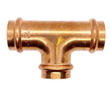 Kupfer Pressfitting T-Stück, DVGW, Kontur V