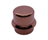 Kupfer Pressfitting Kappe, DVGW