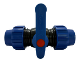 HDPE Kugelventil Blauer Hebel