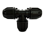 HDPE T-Stück Schwarz