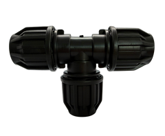 HDPE T-Stück Schwarz