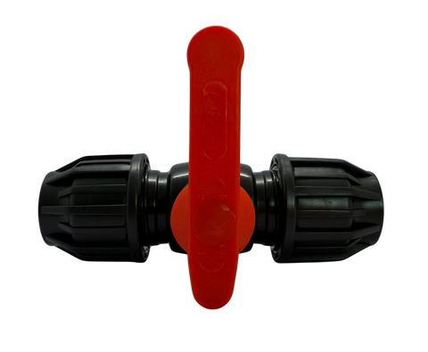 HDPE Kugelventil Schwarz