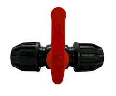 HDPE Kugelventil Schwarz