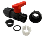 HDPE Kugelventil Schwarz
