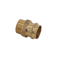 Rotguss Pressfitting, DVGW, Kontur V, Außengewinde